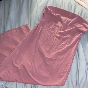 strapless midi dress